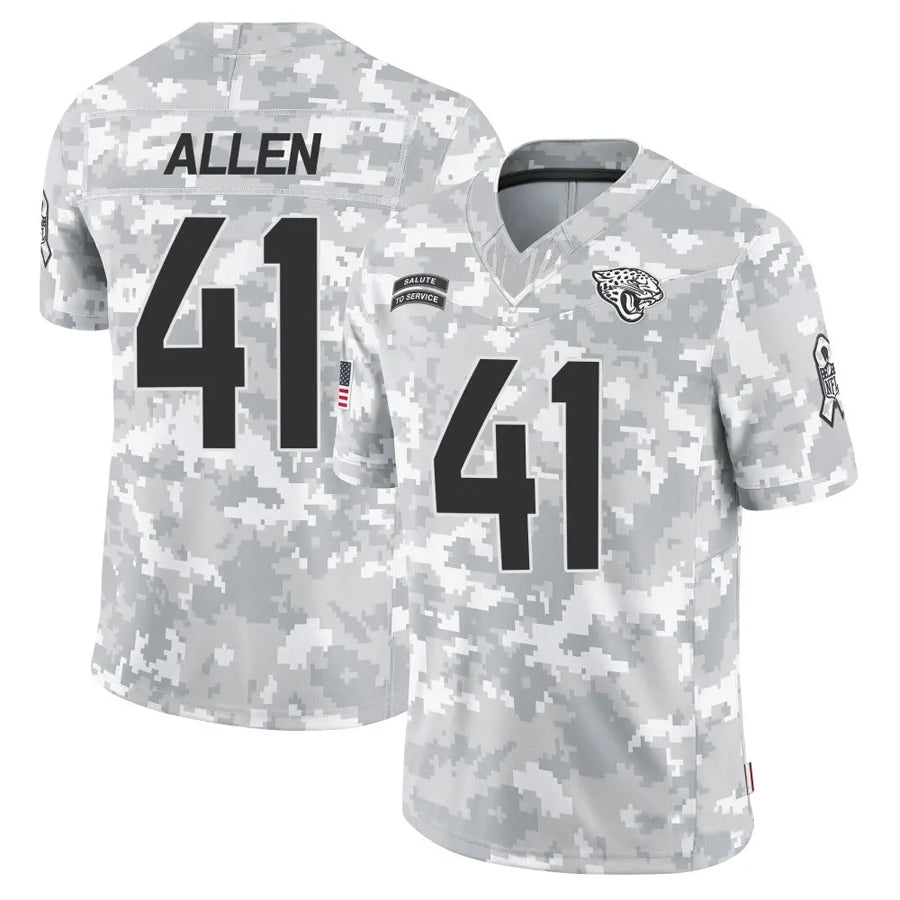 Fenge J.Jaguars #41 Josh Hines-Allen Player Arctic Camo Salute to Service Limited Football Jerseys