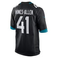 Fenge J.Jaguars #41 Josh Hines-Allen Player Black Home Game Football Jerseys