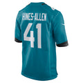 Fenge J.Jaguars #41 Josh Hines-Allen Player Teal Home Game Football Jerseys