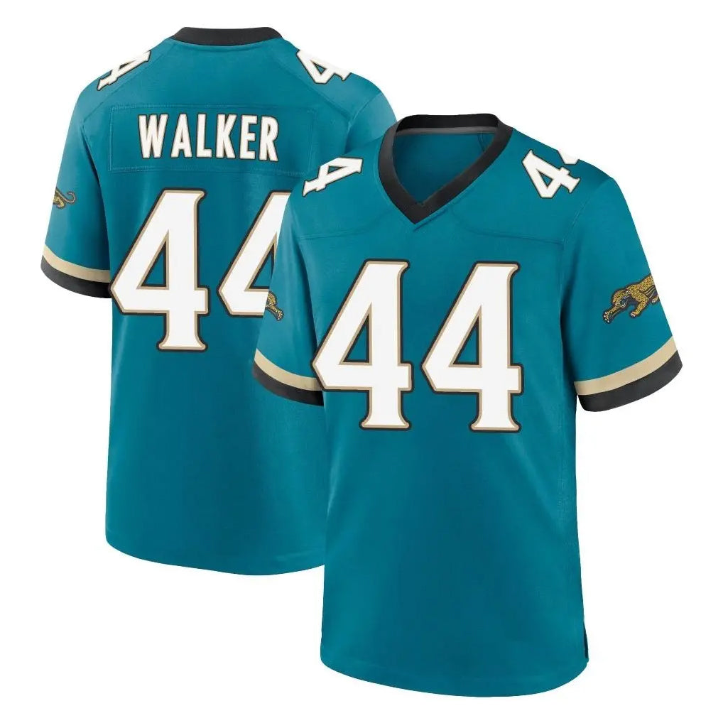 Fenge J.Jaguars #44 Travon Walker Player Teal Prowler Throwback Limited Home Game Stitched Jerseys