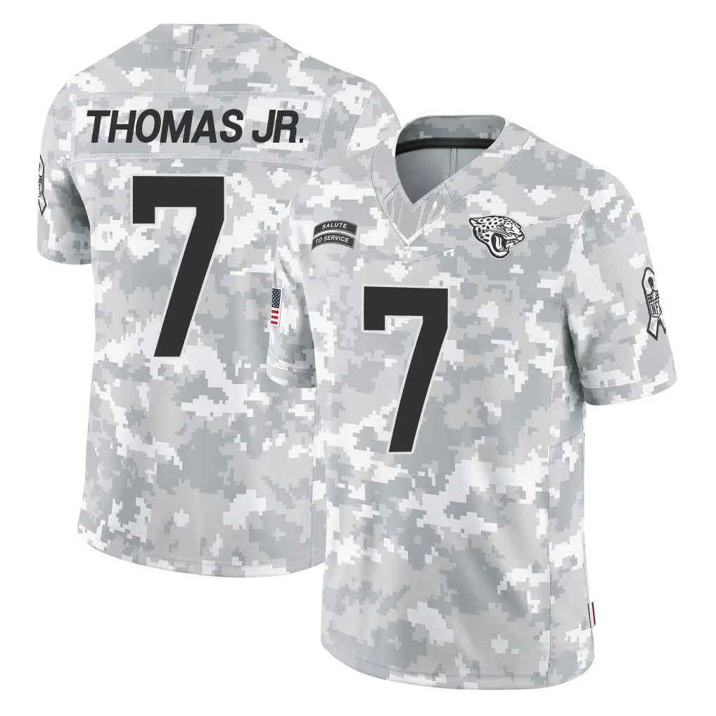Fenge J.Jaguars #7 Brian Thomas Jr. Player Arctic Camo Salute To Service Limited Game Stitched Jerseys
