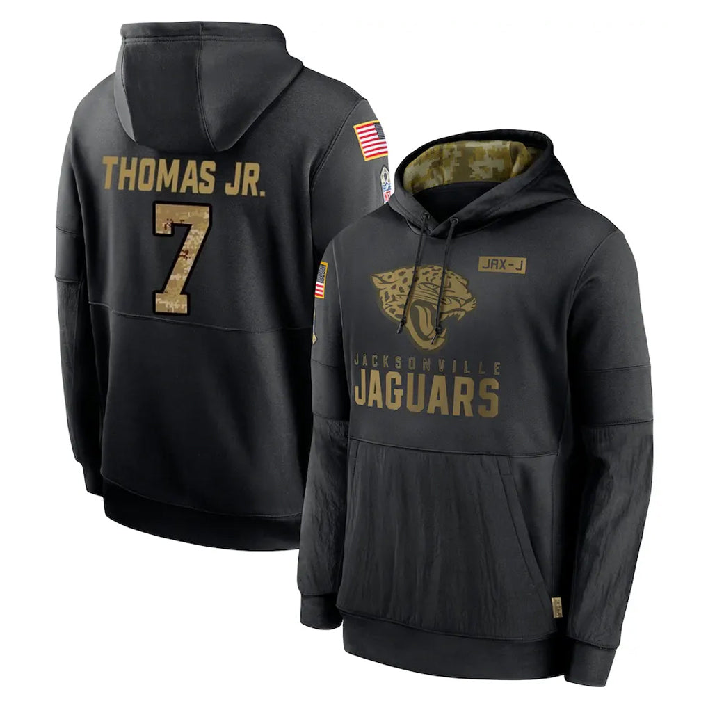 Fenge J.Jaguars #7 Brian Thomas Jr. Player Black Salute to Service Hoodies Limited Game Stitched Jerseys