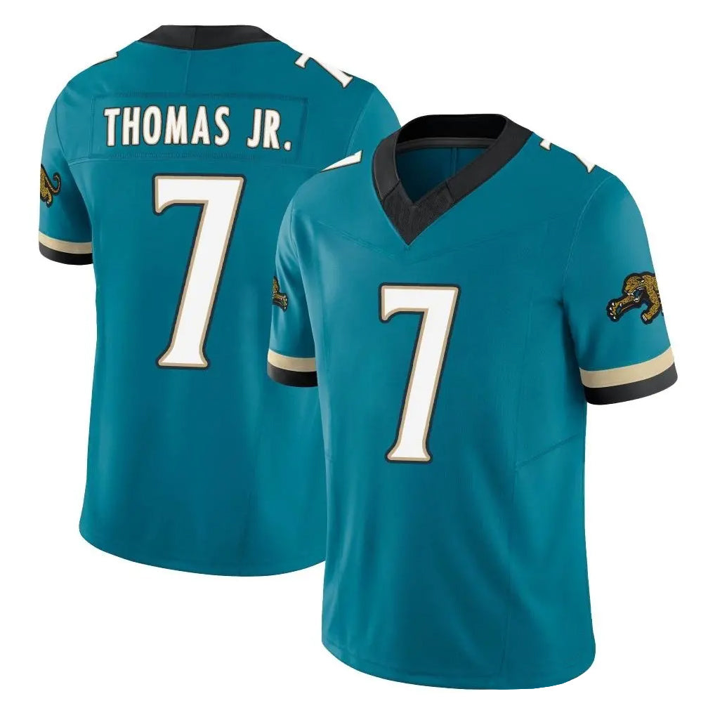Fenge J.Jaguars #7 Brian Thomas Jr. Player Teal Prowler Throwback Vapor F.U.S.E. Limited Home Game Stitched Jerseys