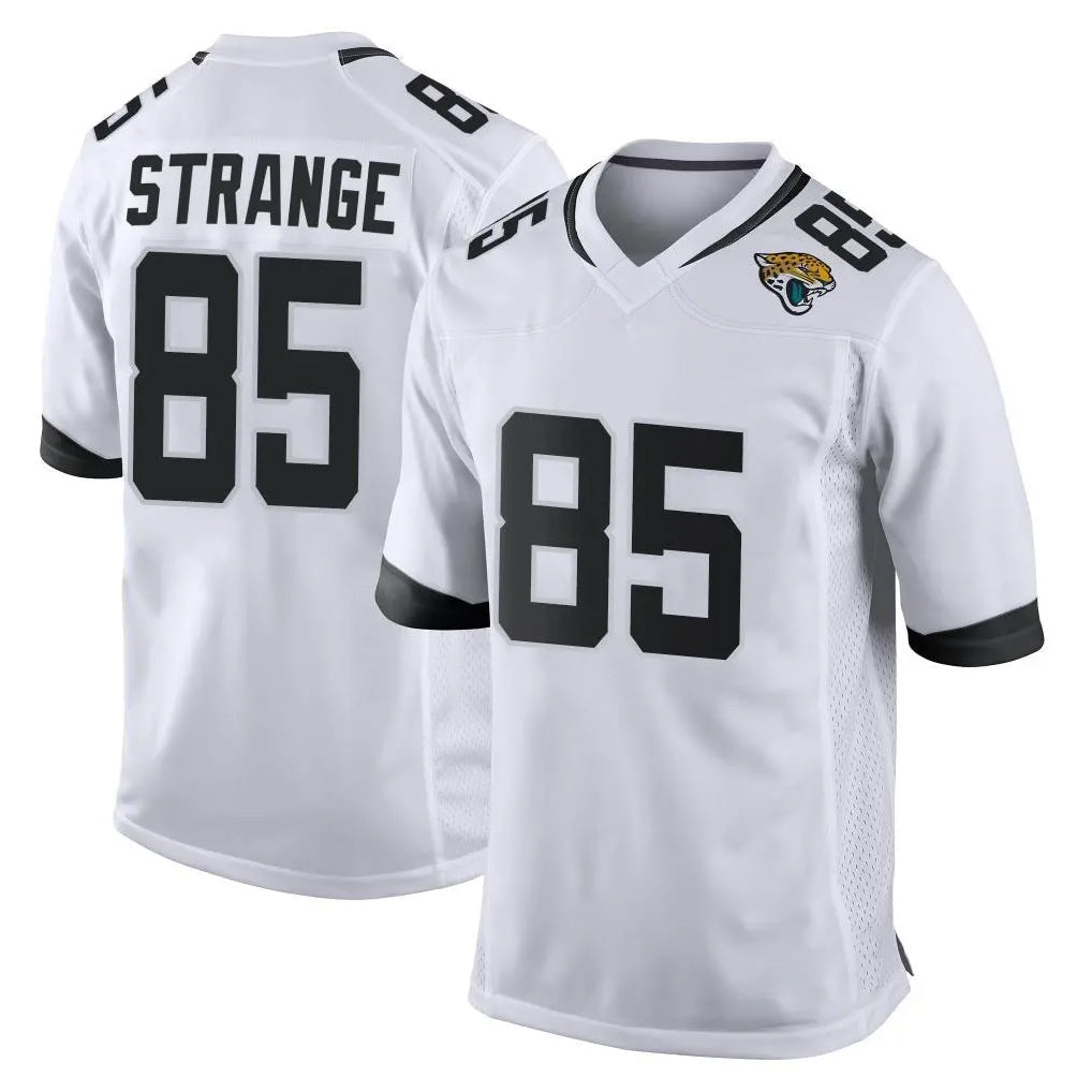 Fenge J.Jaguars #85 Brenton Strange Player White Home Game Stitched Jerseys
