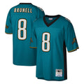 Fenge J.Jaguars #8 Mark Brunell?Player Teal Mitchell & Ness Legacy Home Game Stitched Jerseys