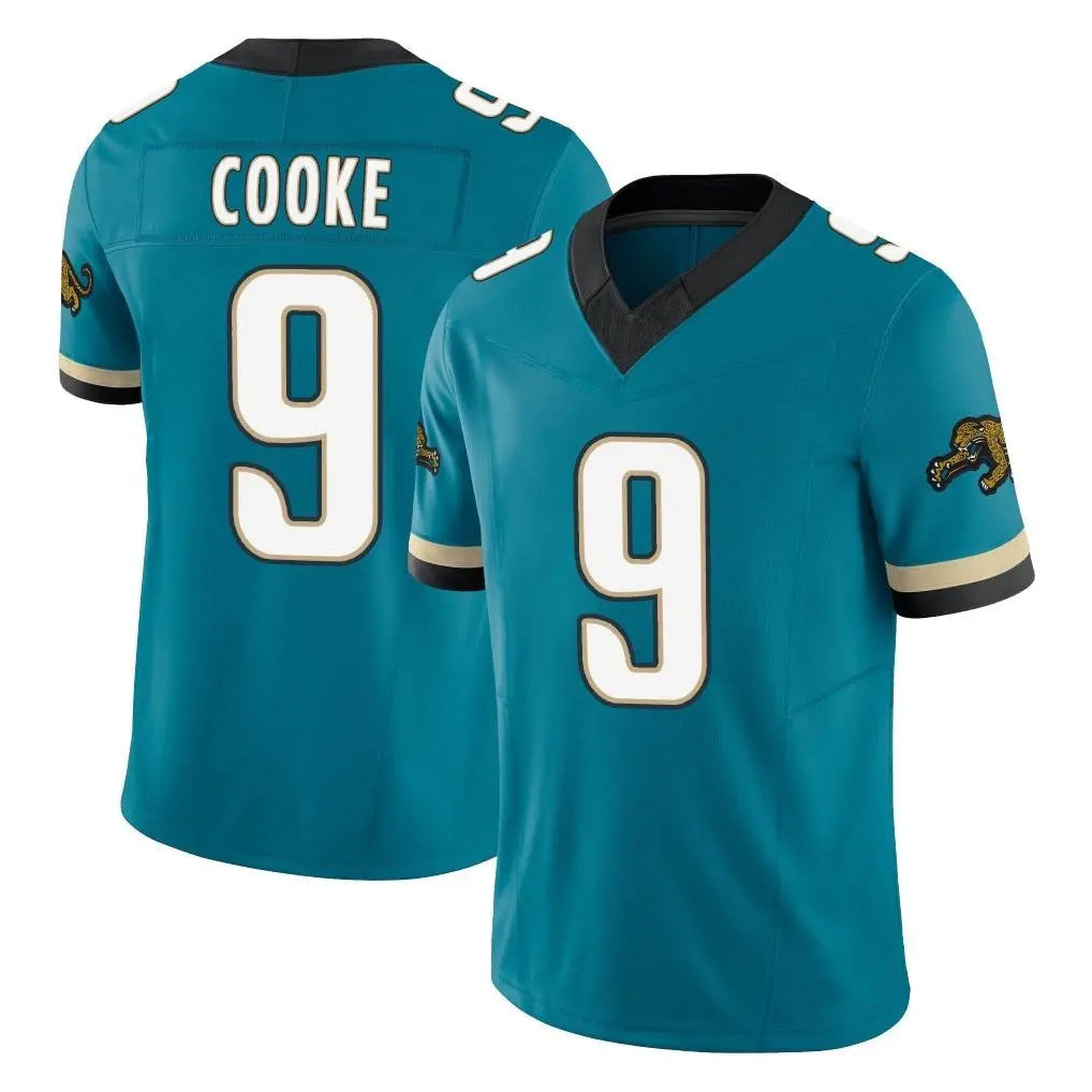 Fenge J.Jaguars #9 Logan Cooke Player Teal Prowler Throwback Vapor F.U.S.E. Limited Home Game Stitched Jerseys