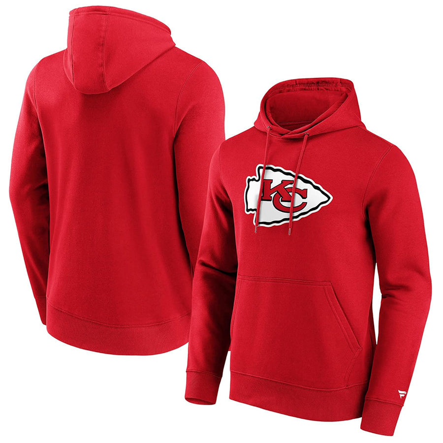 Fenge Custom KC.Chiefs Blank Player Red Pullover Hoodie Stitched Jerseys