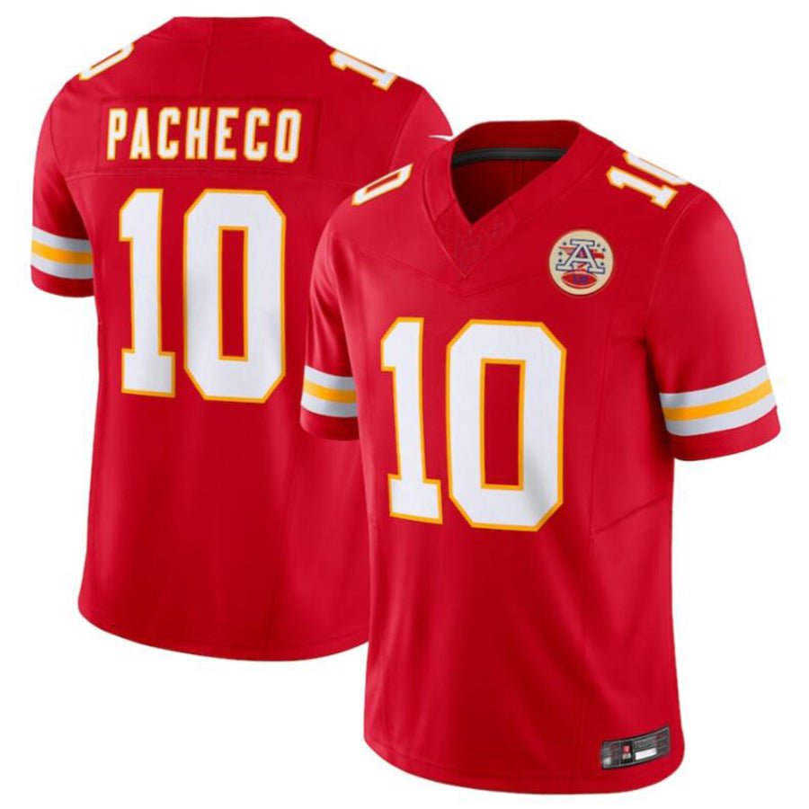 Fenge KC.Chiefs #10 Isiah Pacheco Red Vapor F.U.S.E. Limited Jersey American Stitched Jersey
