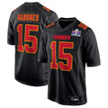 Fenge KC.Chiefs #15 Patrick Mahomes Black Super Bowl LVIII Carbon Fashion Game Player Jersey American Stitched Jerseys