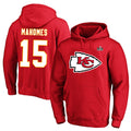 Fenge KC.Chiefs #15 Patrick Mahomes Player Red Pullover Hoodies Stitched Jerseys
