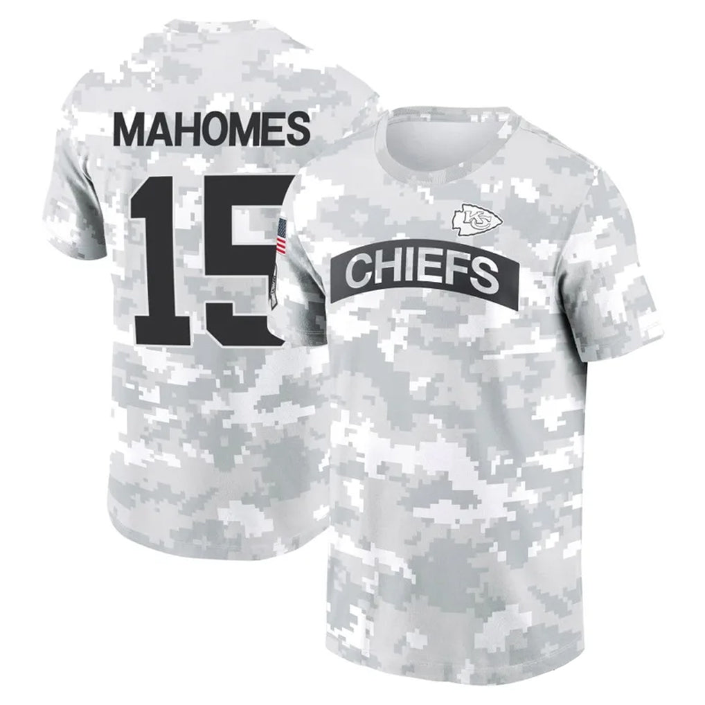 Fenge KC.Chiefs #15 Patrick Mahomes Player Salute to Service Hoodies & T-Shirts Stitched Jerseys