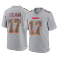 Fenge KC.Chiefs #17 Alohi Gilman Player Gray Atmosphere Fashion Game Stitched Jerseys