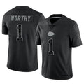 Fenge KC.Chiefs #1 Xavier Worthy Player Black RFLCTV Limited Stitched Jerseys