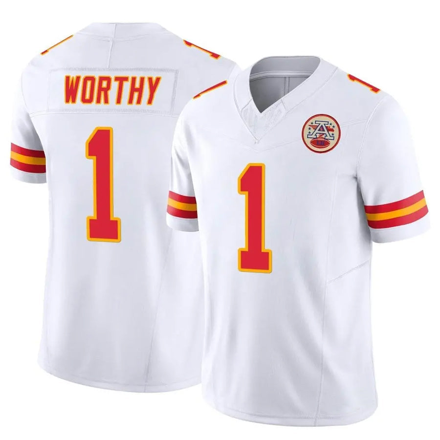 Fenge KC.Chiefs #1 Xavier Worthy Player White Vapor F.U.S.E. Limited Stitched Jerseys