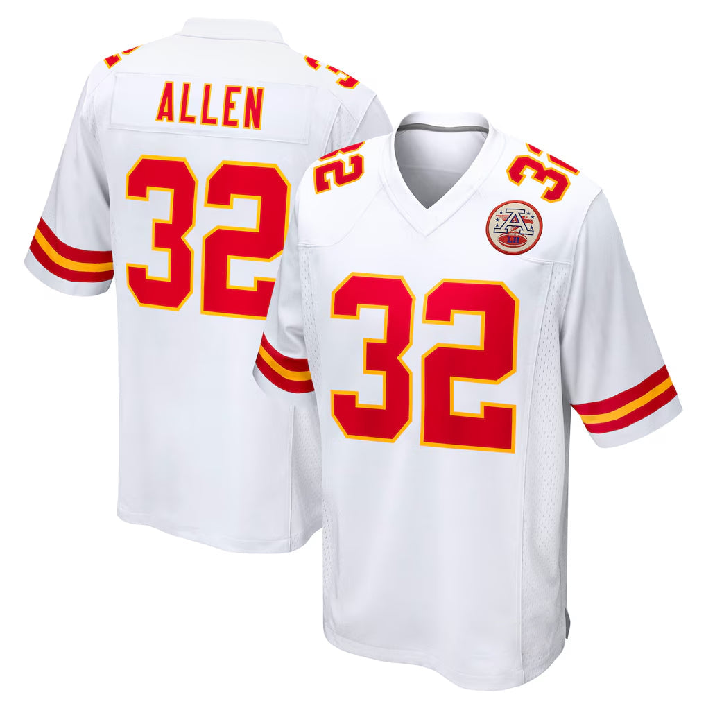 Fenge KC.Chiefs #32 Marcus Allen Player White Home Game Stitched Jerseys
