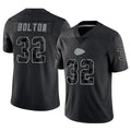 Fenge KC.Chiefs #32 Nick Bolton Player Black RFLCTV Limited Stitched Jerseys
