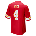 Fenge KC.Chiefs #4 Chiefs Rashee Rice Red Game Stitched Jerseys