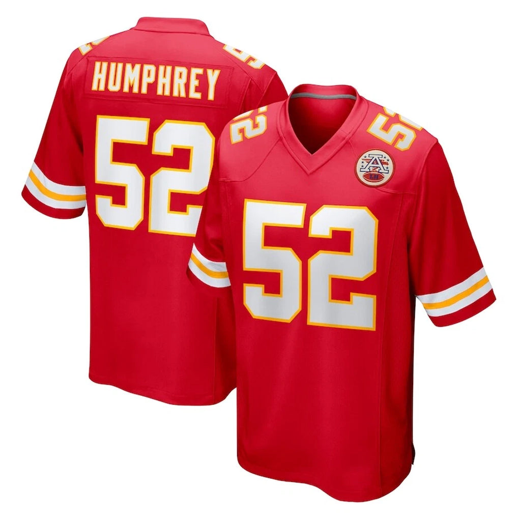 Fenge KC.Chiefs #52 Creed Humphrey Player Red Home Game Stitched Jerseys