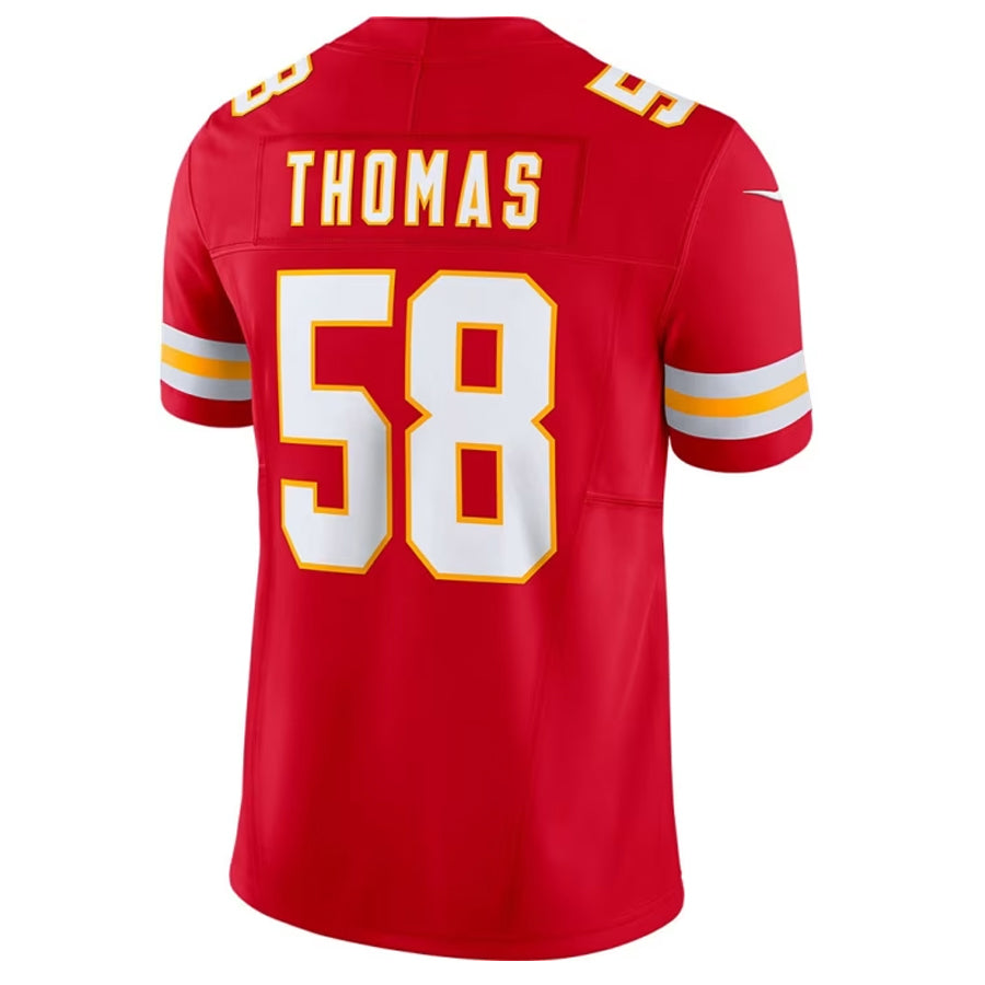 Fenge KC.Chiefs #58 Derrick Thomas Player Red Vapor F.U.S.E. Limited Stitched Jerseys