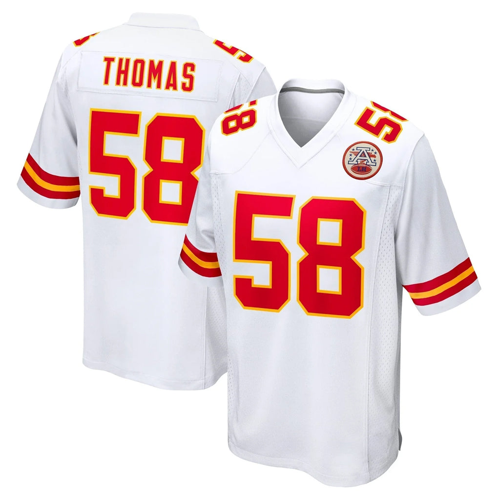 Fenge KC.Chiefs #58 Derrick Thomas Player White Home Game Stitched Jerseys