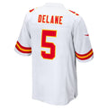 Fenge KC.Chiefs #5 Mansoor Delane White Game Stitched Jerseys
