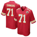 Fenge KC.Chiefs #71 Josh Simmons Player Red Home Game Stitched Jerseys
