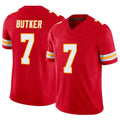 Fenge KC.Chiefs #7 Harrison Butker Player Red Vapor F.U.S.E. Limited Stitched Jerseys