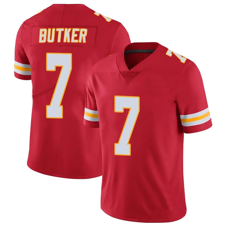Fenge KC.Chiefs #7 Harrison Butker Player Red Vapor Limited Stitched Jerseys