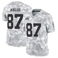 Fenge KC.Chiefs #87 Travis Kelce Player Arctic Camo Salute to Service Limited Stitched Jerseys