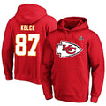 Fenge KC.Chiefs #87 Travis Kelce Player Red Pullover Hoodies Stitched Jerseys