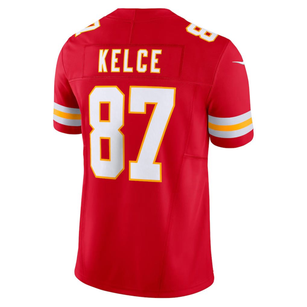 Fenge KC.Chiefs #87 Travis Kelce Red Vapor F.U.S.E. Limited Stitched Jerseys