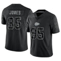 Fenge KC.Chiefs #95 Chris Jones Player Black RFLCTV Limited Stitched Jerseys