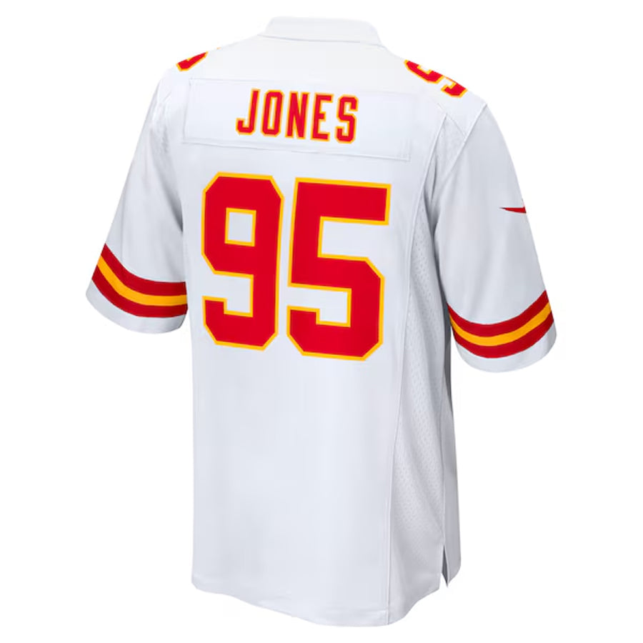 Fenge KC.Chiefs #95 Chris Jones Player White Home Game Stitched Jerseys