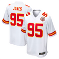Fenge KC.Chiefs #95 Chris Jones Player White Home Game Stitched Jersey