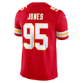 Fenge KC.Chiefs #95 Chris Jones Red Team Vapor F.U.S.E. Stitched Limited Jerseys