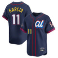 Fenge KC.Royals #11 Maikel Garcia Player Navy Limited American League All-Star Edition Stitched Jerseys