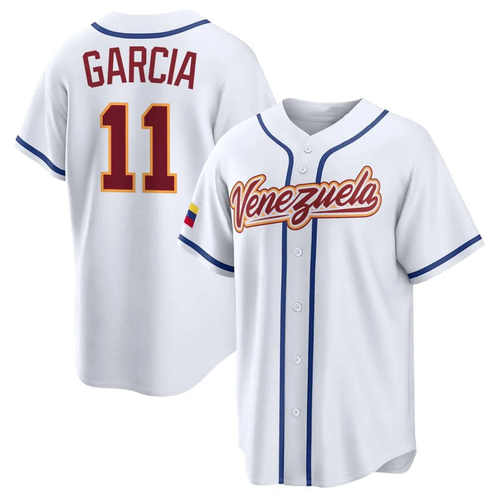 Fenge KC.Royals #11 Maikel Garcia Player White 2026 World Classic Home Stitched Jerseys