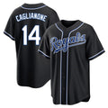 Fenge KC.Royals #14 Jac Caglianone Player Black Carbon Fashion Home Game Stitched Jerseys