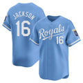 Fenge KC.Royals #16 Bo Jackson Player Light Blue Alt Limited Home Stitched Jerseys