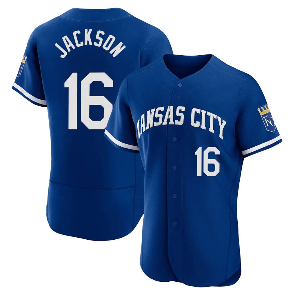 Fenge KC.Royals #16 Bo Jackson Player Royal City Connect Limited Elite Home Game Stitched Jerseys