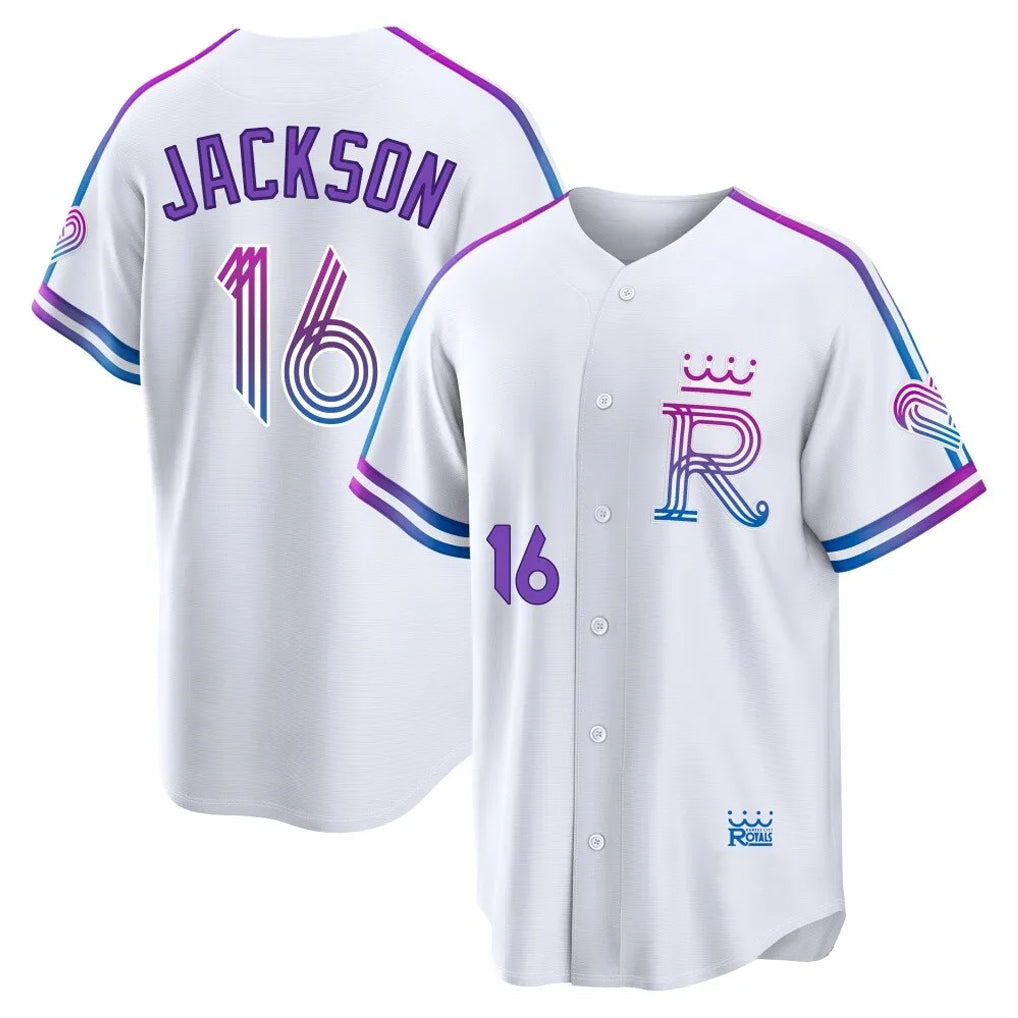 Fenge KC.Royals #16 Bo Jackson Player White 2026 City Connect Limited Home Stitched Jerseys