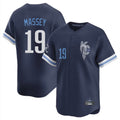 Fenge KC.Royals #19 Michael Massey Player Navy City Connect Limited Home Stitched Jerseys