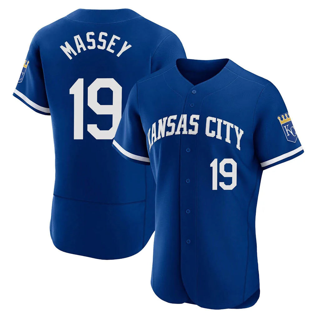 Fenge KC.Royals #19 Michael Massey Player Royal City Connect Limited Elite Home Game Stitched Jerseys