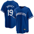 Fenge KC.Royals #19 Michael Massey Player Royal Game Home Stitched Jerseys