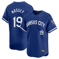 Fenge KC.Royals #19 Michael Massey Player Royal Limited Home Stitched Jerseys