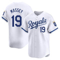 Fenge KC.Royals #19 Michael Massey Player White Alt Limited Home Stitched Jerseys