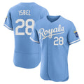 Fenge KC.Royals #28 Kyle Isbel Player Light Blue Alt Limited Elite Home Stitched Jerseys
