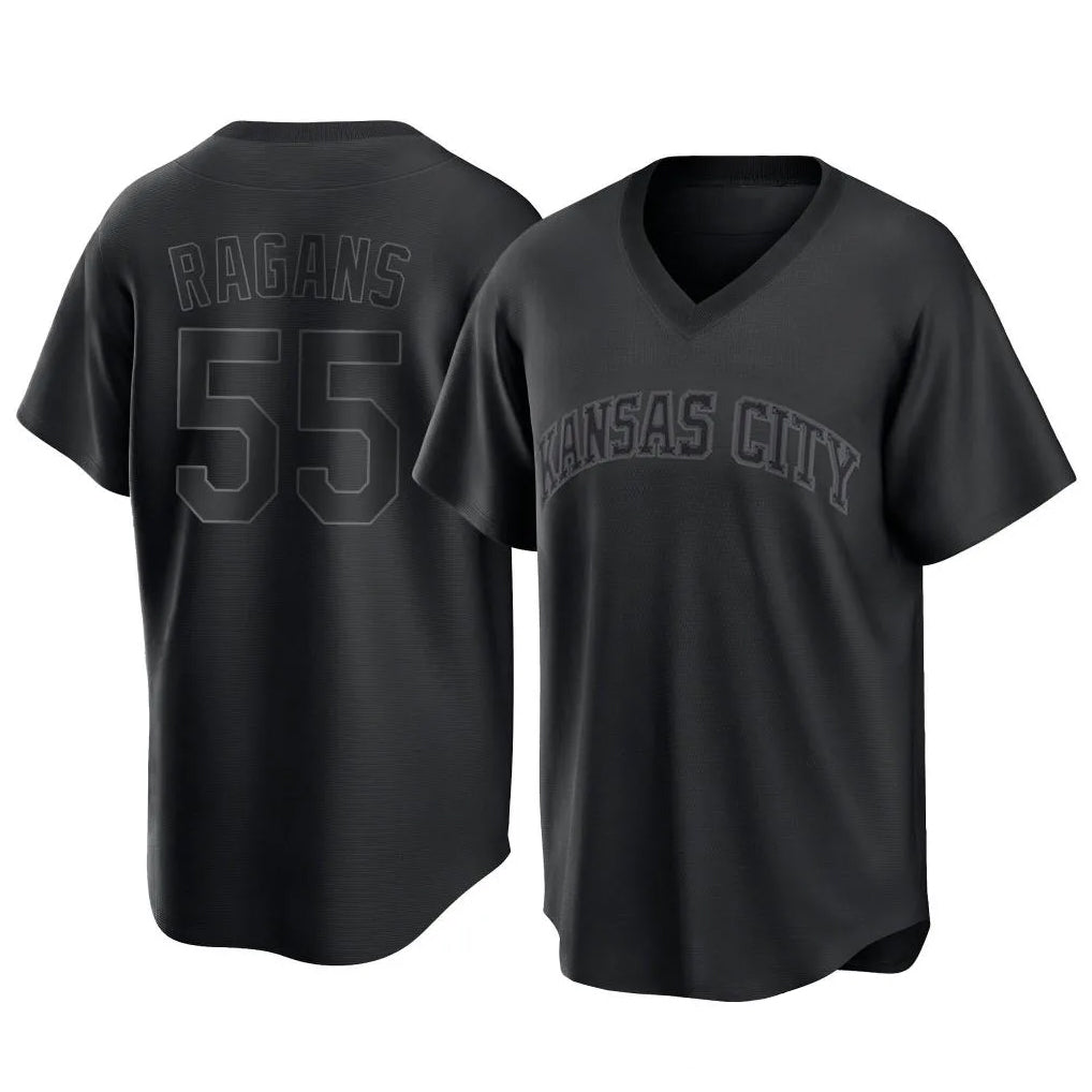 Fenge KC.Royals #55 Cole Ragans Player Black Fashion Game Stitched Jerseys