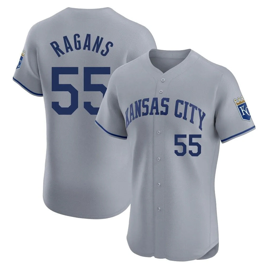 Fenge KC.Royals #55 Cole Ragans Player Gray Limited Elite Home Stitched Jerseys