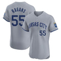 Fenge KC.Royals #55 Cole Ragans Player Gray Limited Elite Home Stitched Jerseys
